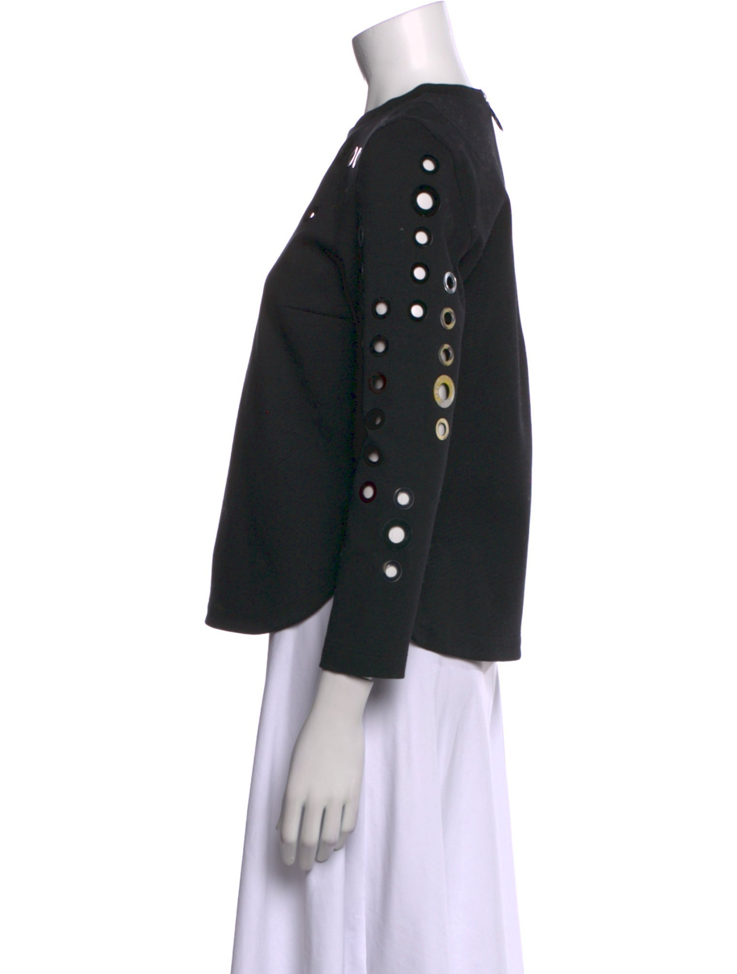 Akris Punto Mock Neck Three-Quarter Sleeve Top