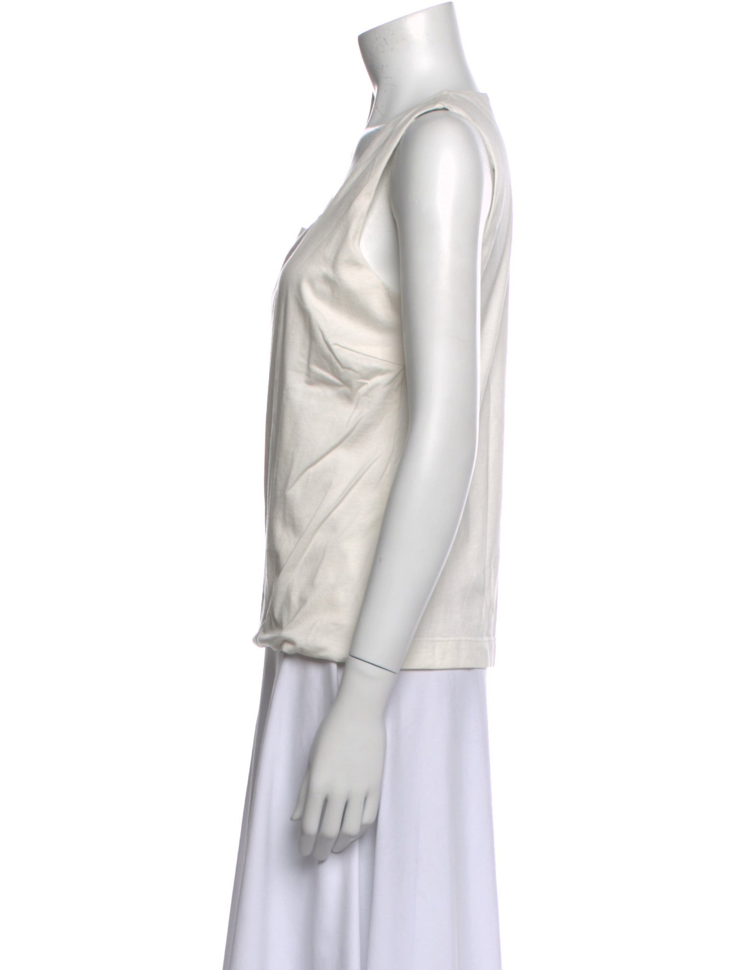 Akris Punto Square Neckline Sleeveless Top