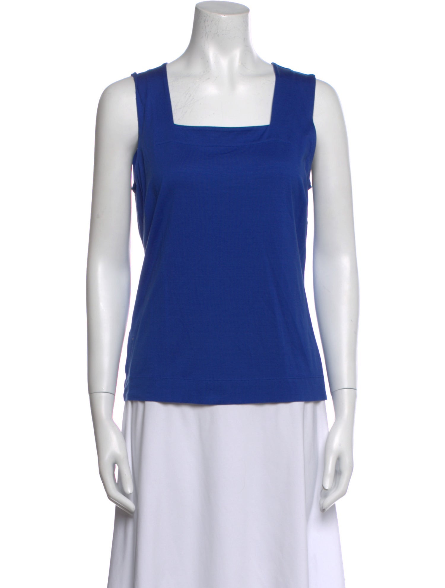 Akris Punto Square Neckline Sleeveless Top
