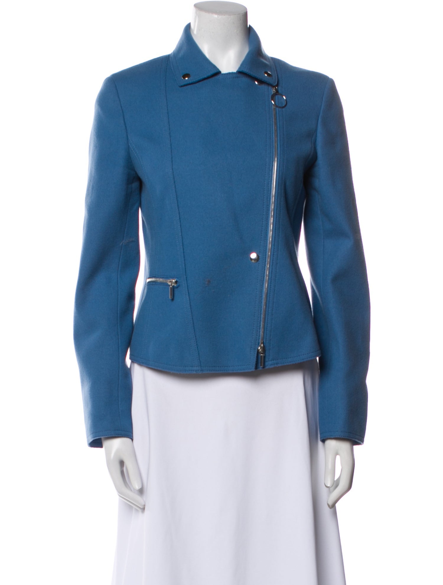 Akris Punto Virgin Wool Biker Jacket