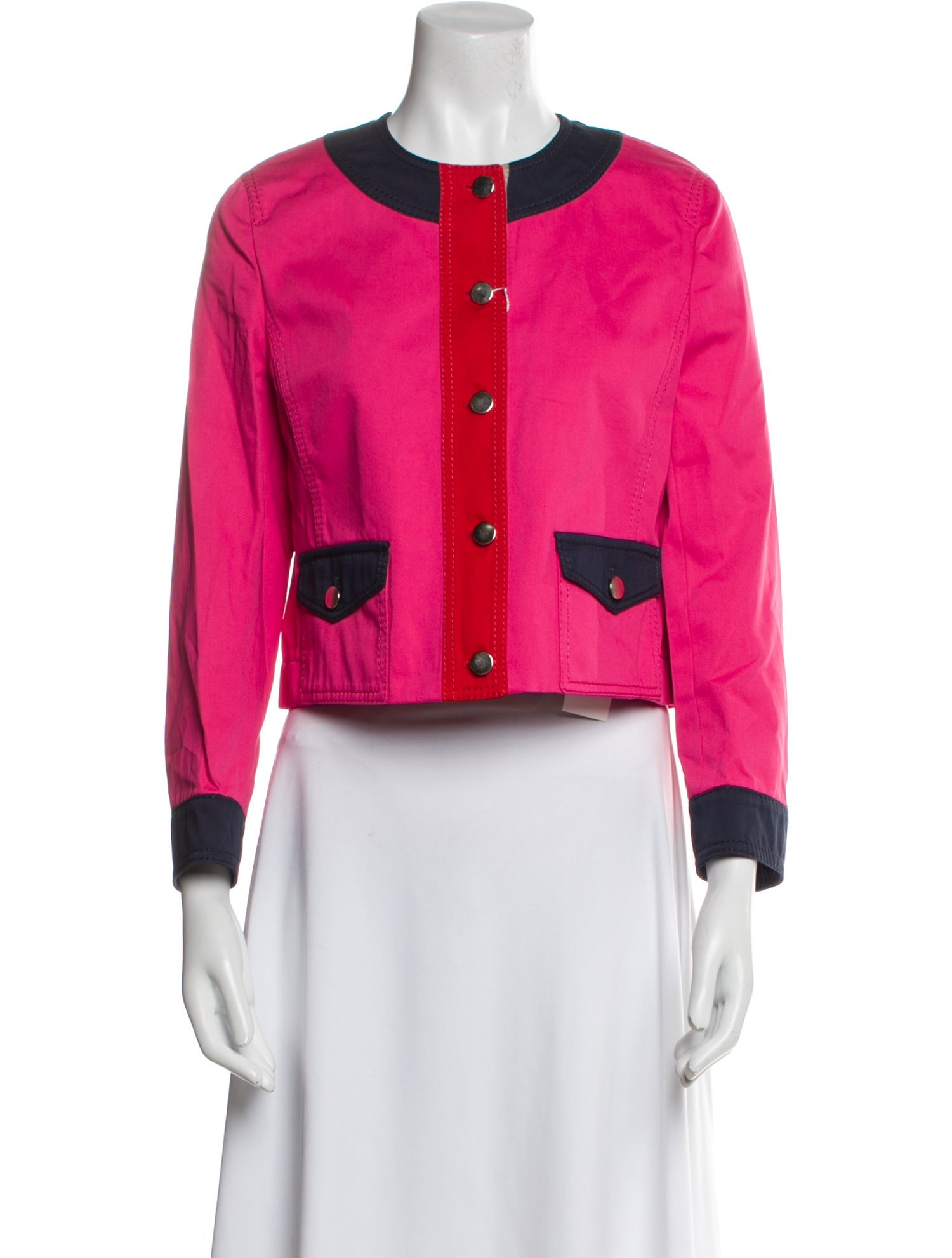 Akris Punto Colorblock Pattern Evening Jacket