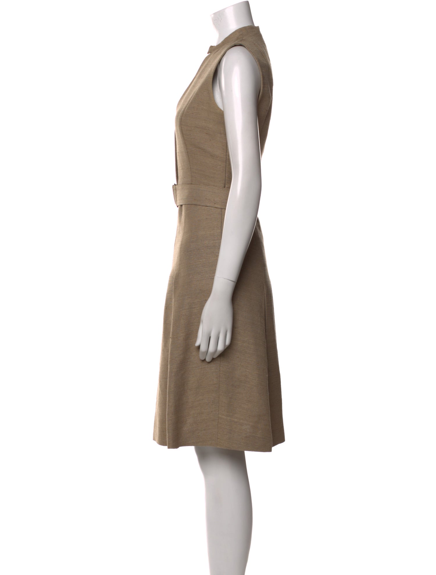 Akris Punto V-Neck Knee-Length Dress