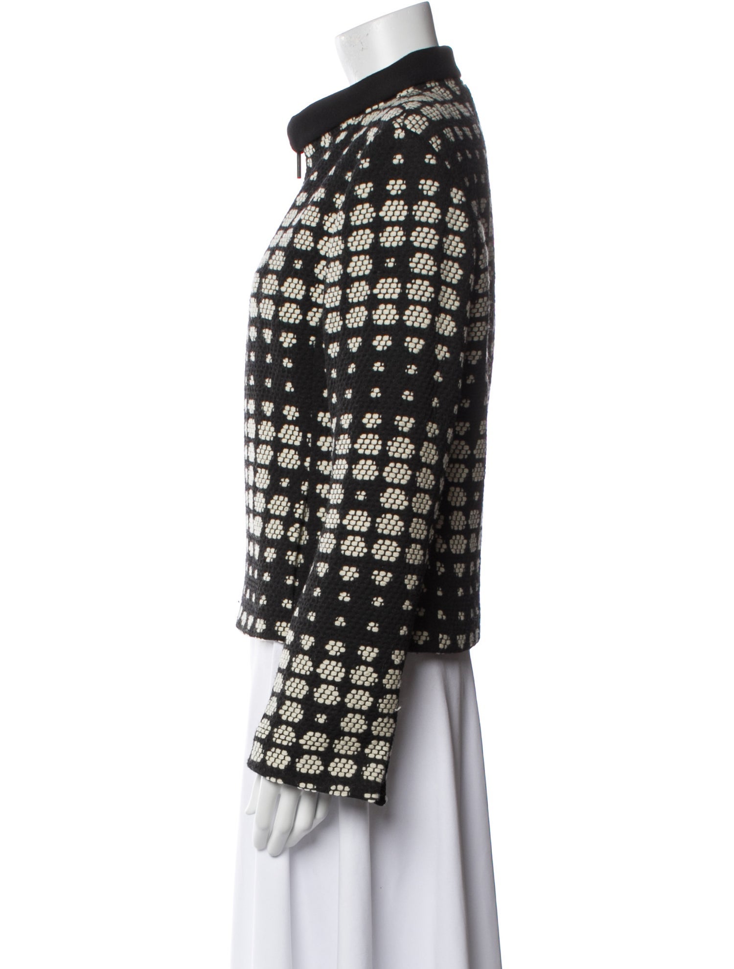 Akris Punto Wool Printed Evening Jacket