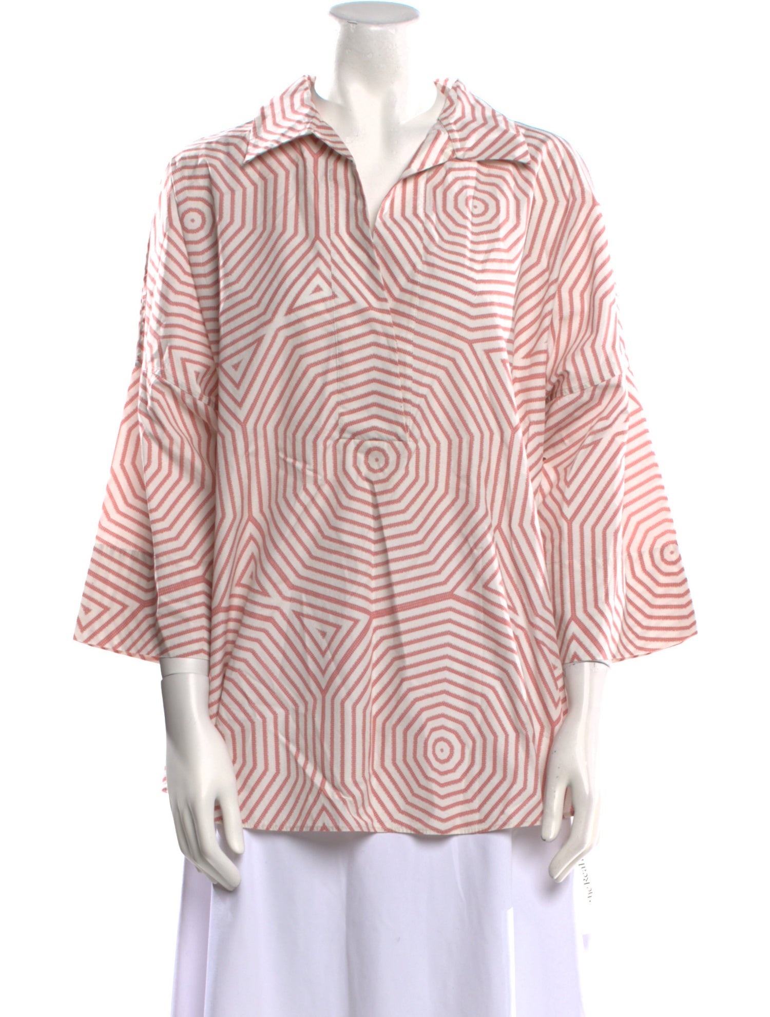 Akris Punto Striped V-Neck Blouse
