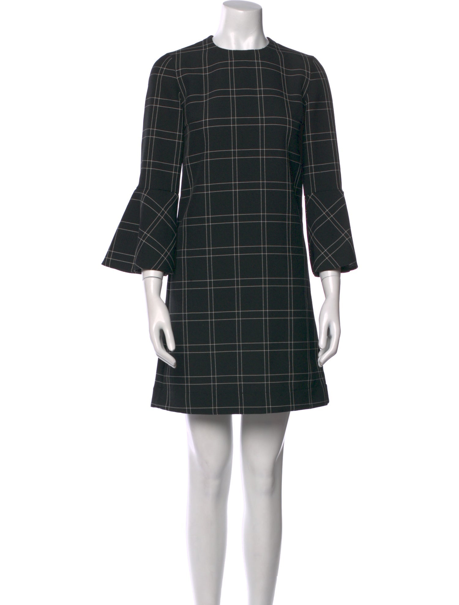 Akris Punto Plaid Print Mini Dress