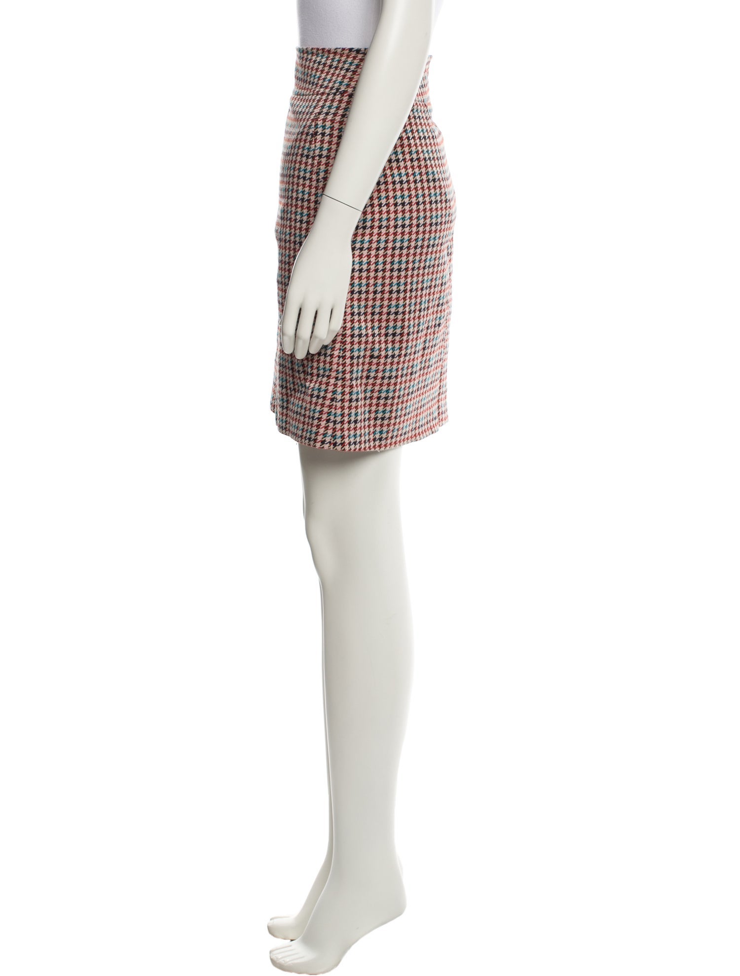 Akris Punto Plaid Print Mini Skirt