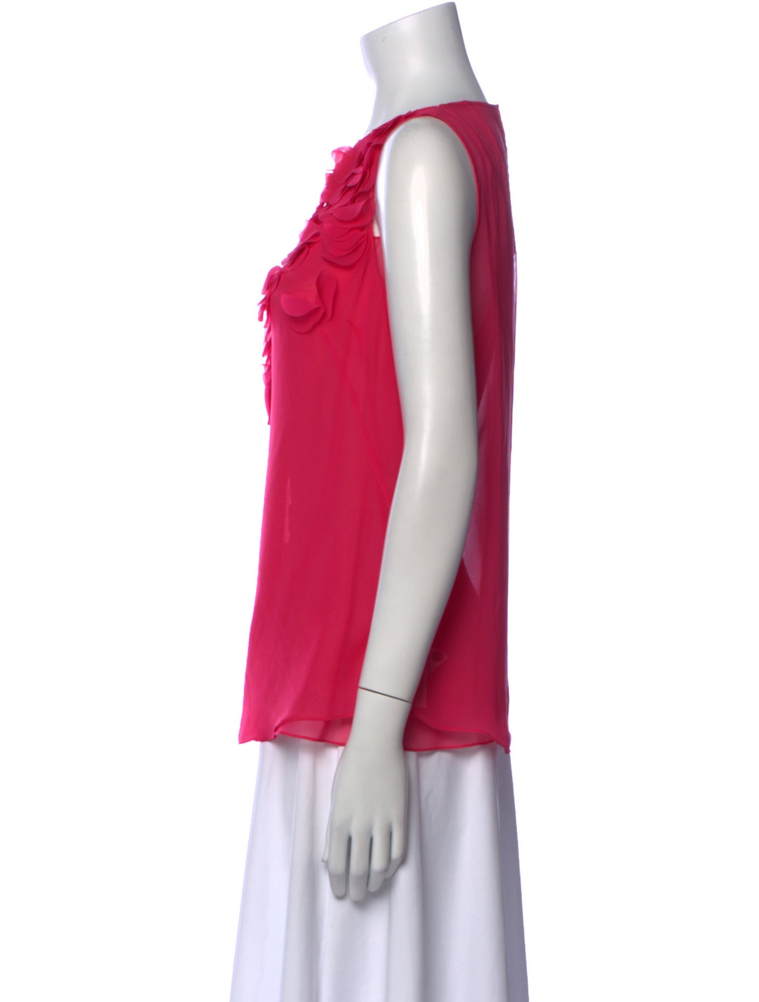 Akris Punto Bateau Neckline Sleeveless Blouse