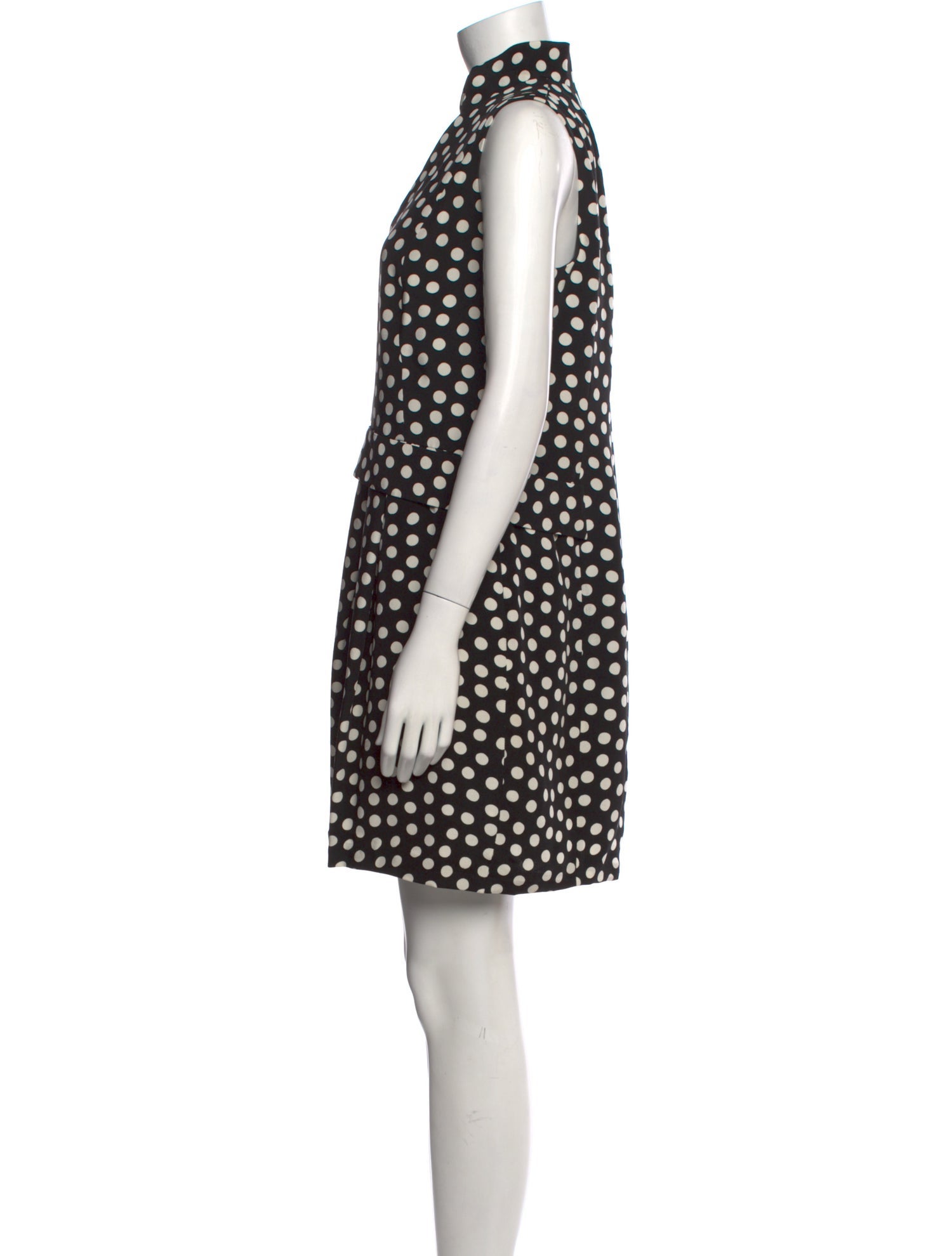 Akris Punto Polka Dot Print Mini Dress