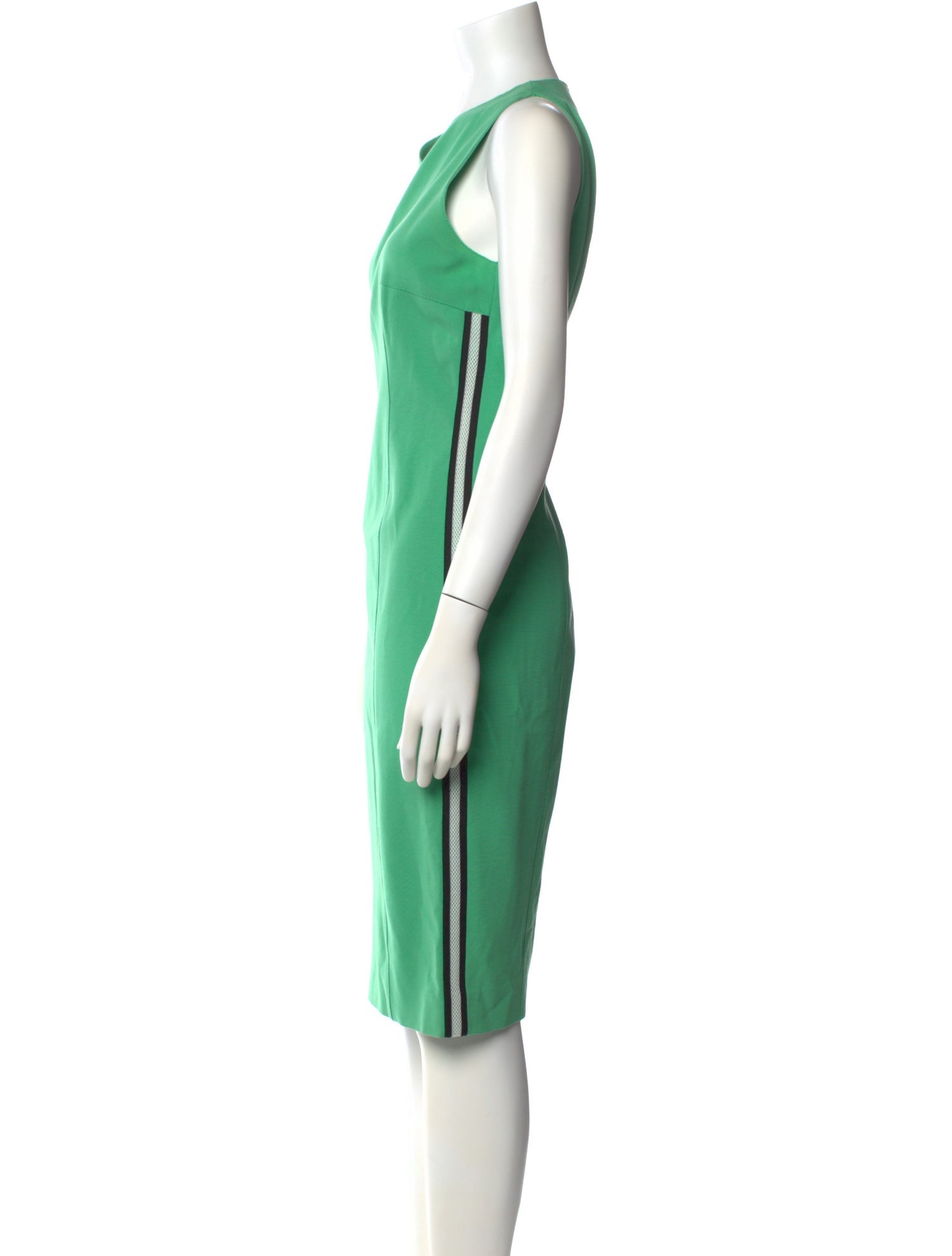 Akris Punto V-Neck Midi Length Dress