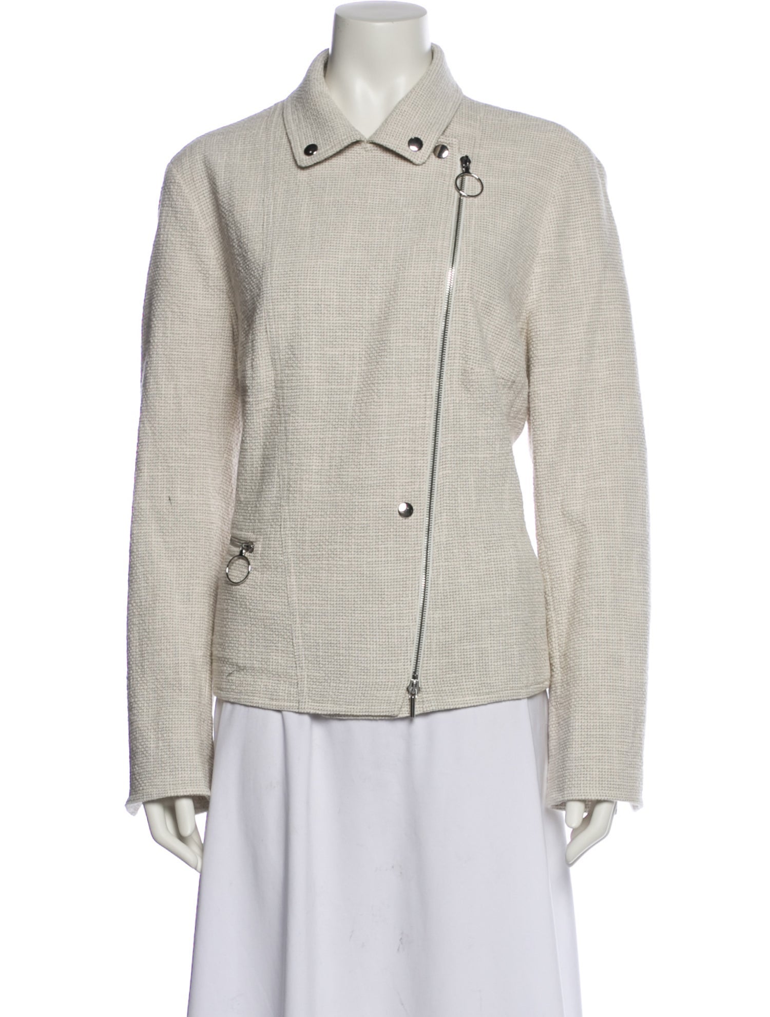 Akris Punto Tweed Pattern Blazer
