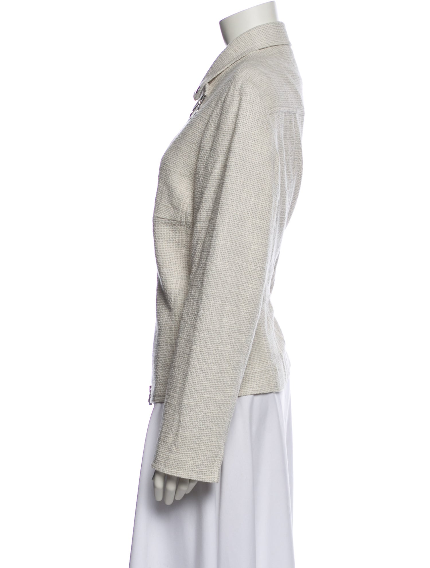 Akris Punto Tweed Pattern Blazer