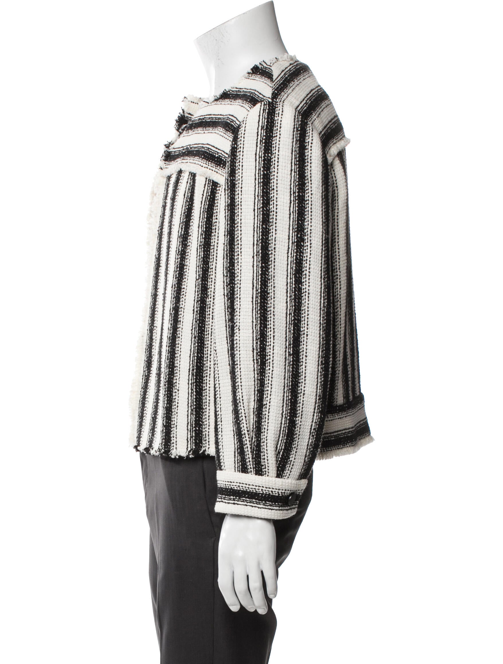 Akris Punto Striped Evening Jacket