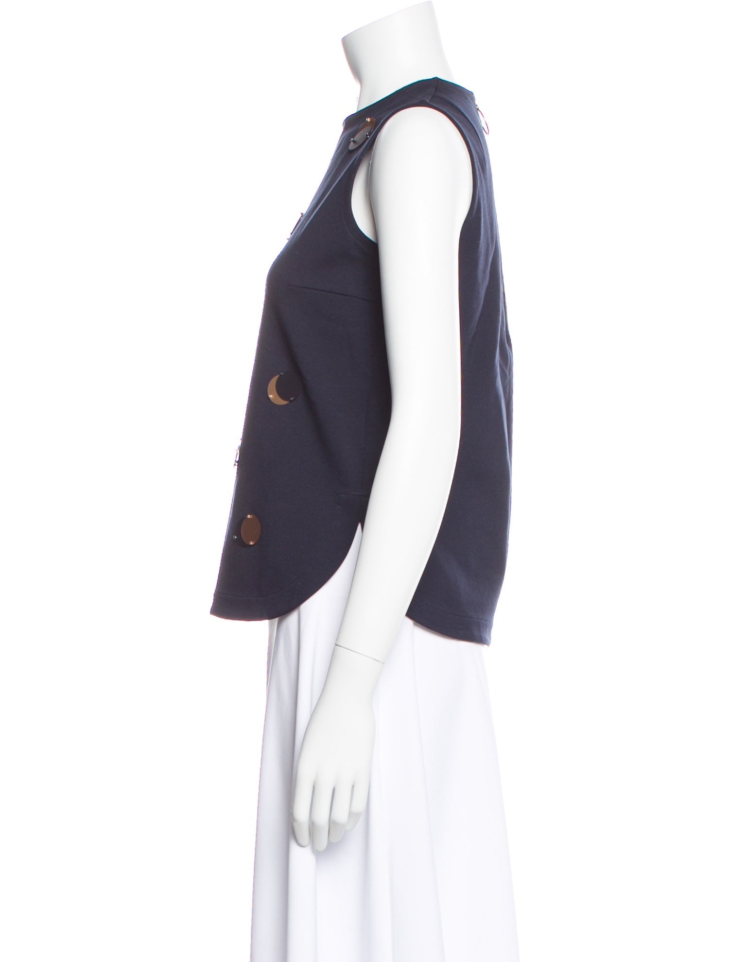 Akris Punto Patterned Crew Neck Top