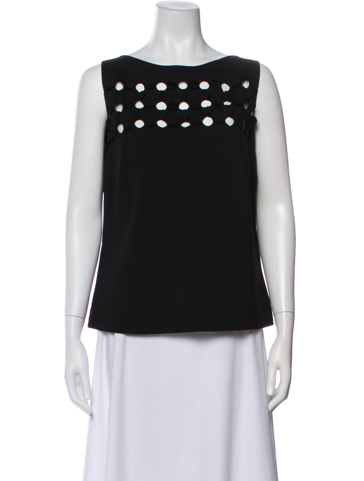 Akris Punto Crew Neck Sleeveless Top