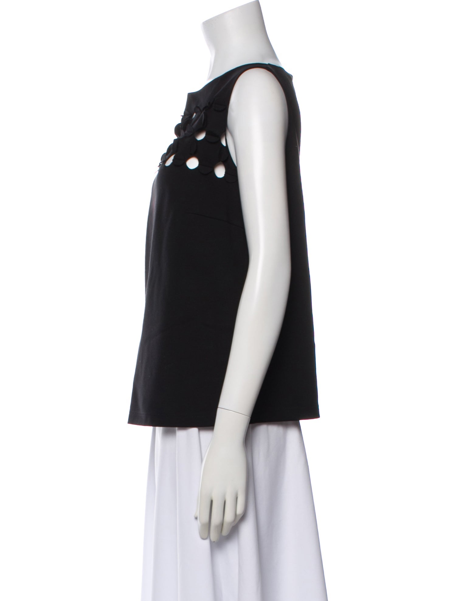 Akris Punto Crew Neck Sleeveless Top