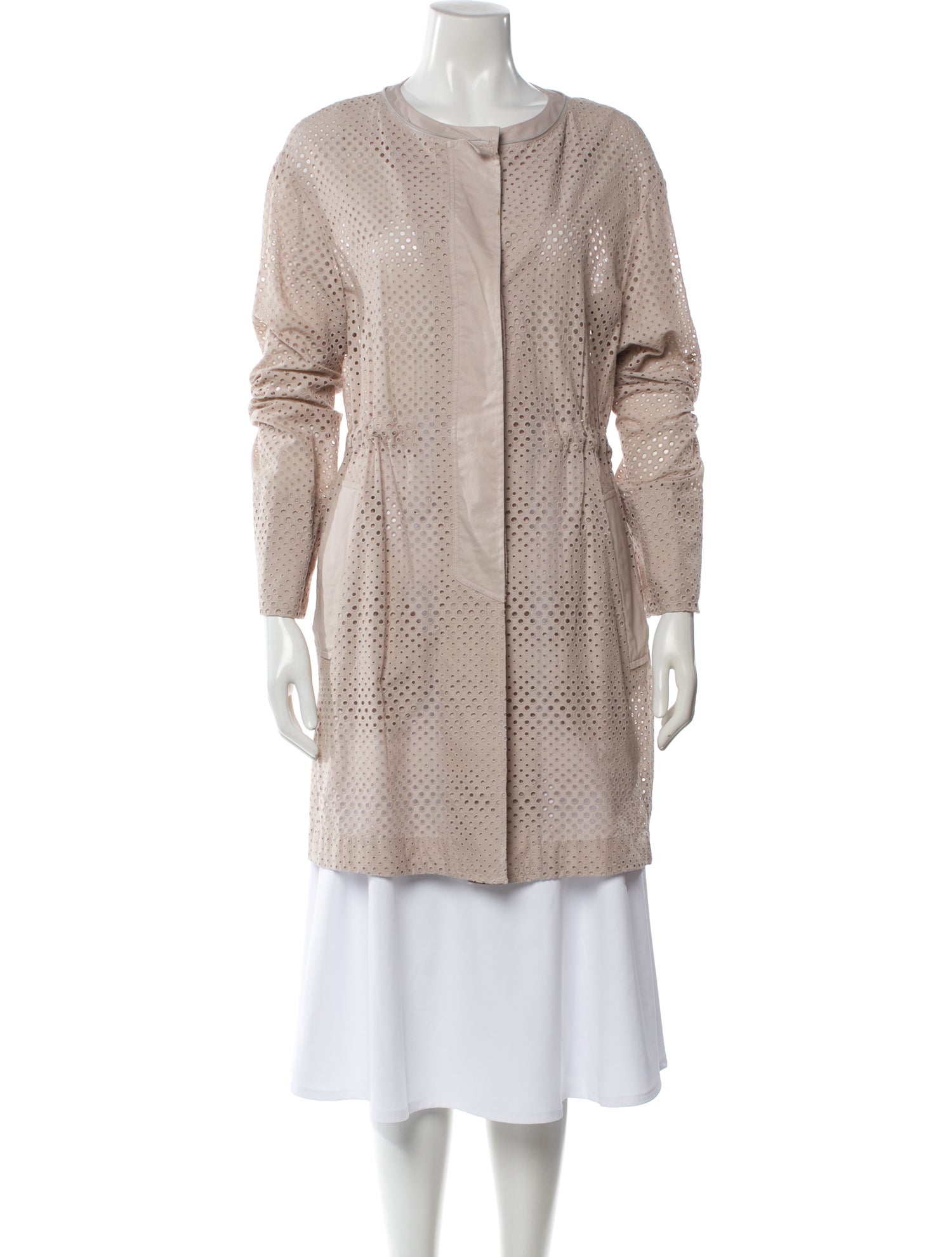 Akris Punto Eyelet Poncho