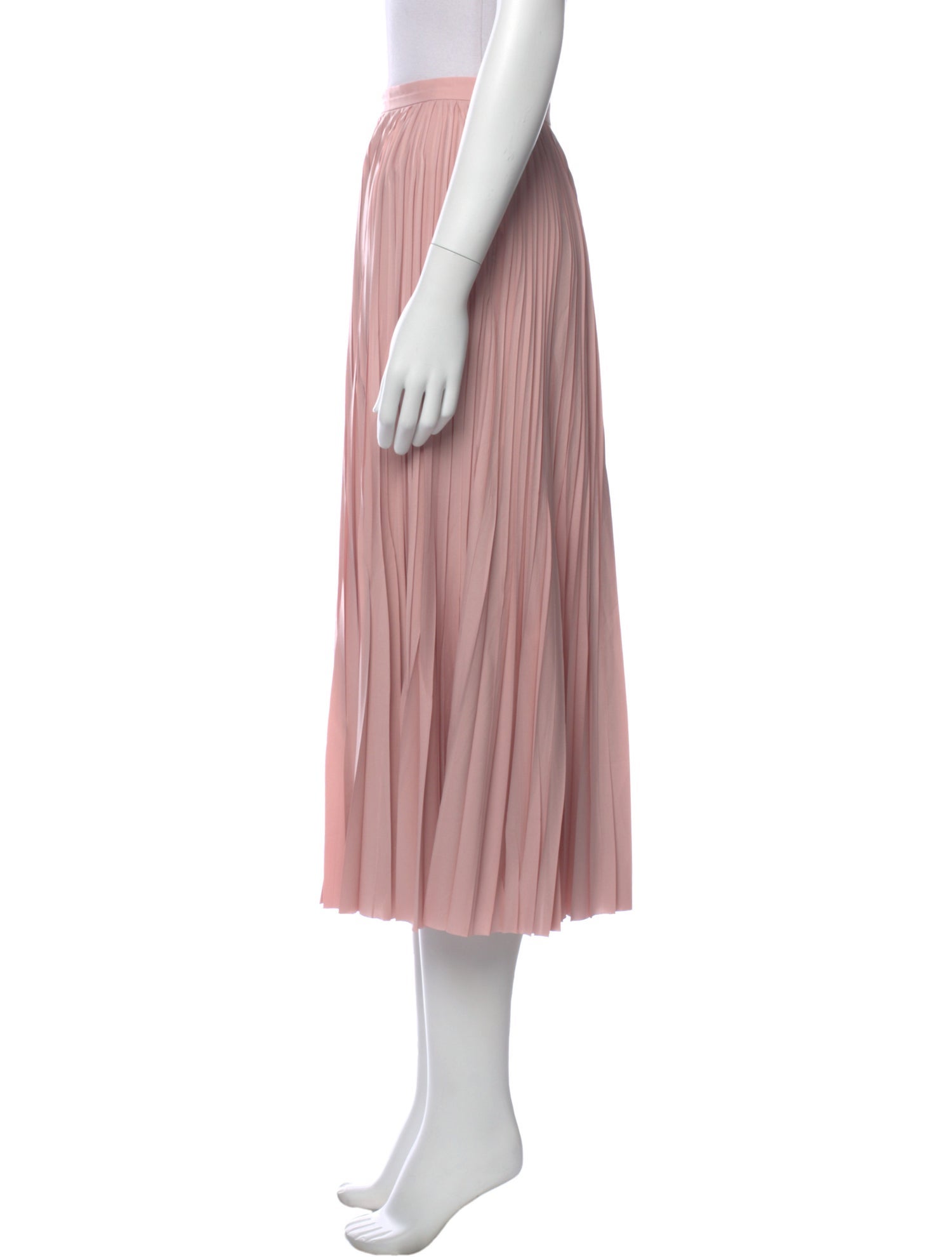 Akris Punto Pleated Accents Midi Length Skirt