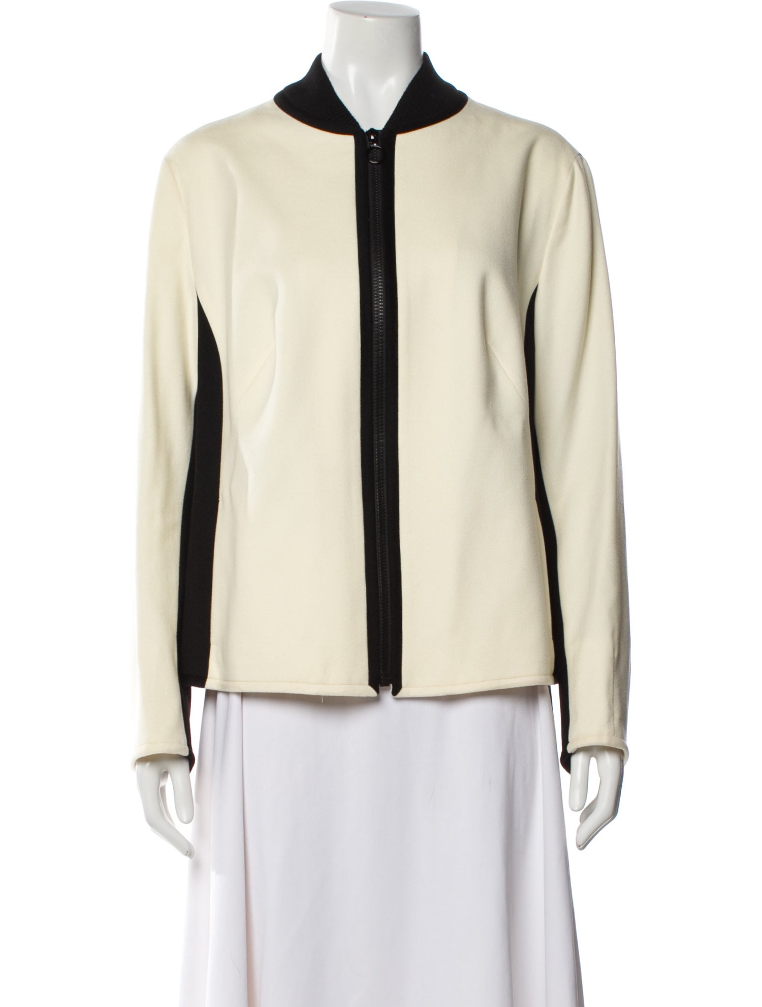 Akris Punto Wool Colorblock Pattern Evening Jacket