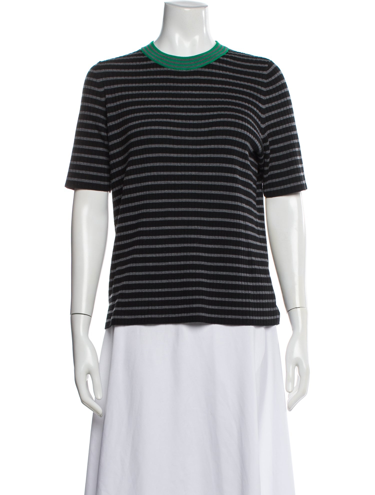 Akris Punto Virgin Wool Striped T-Shirt