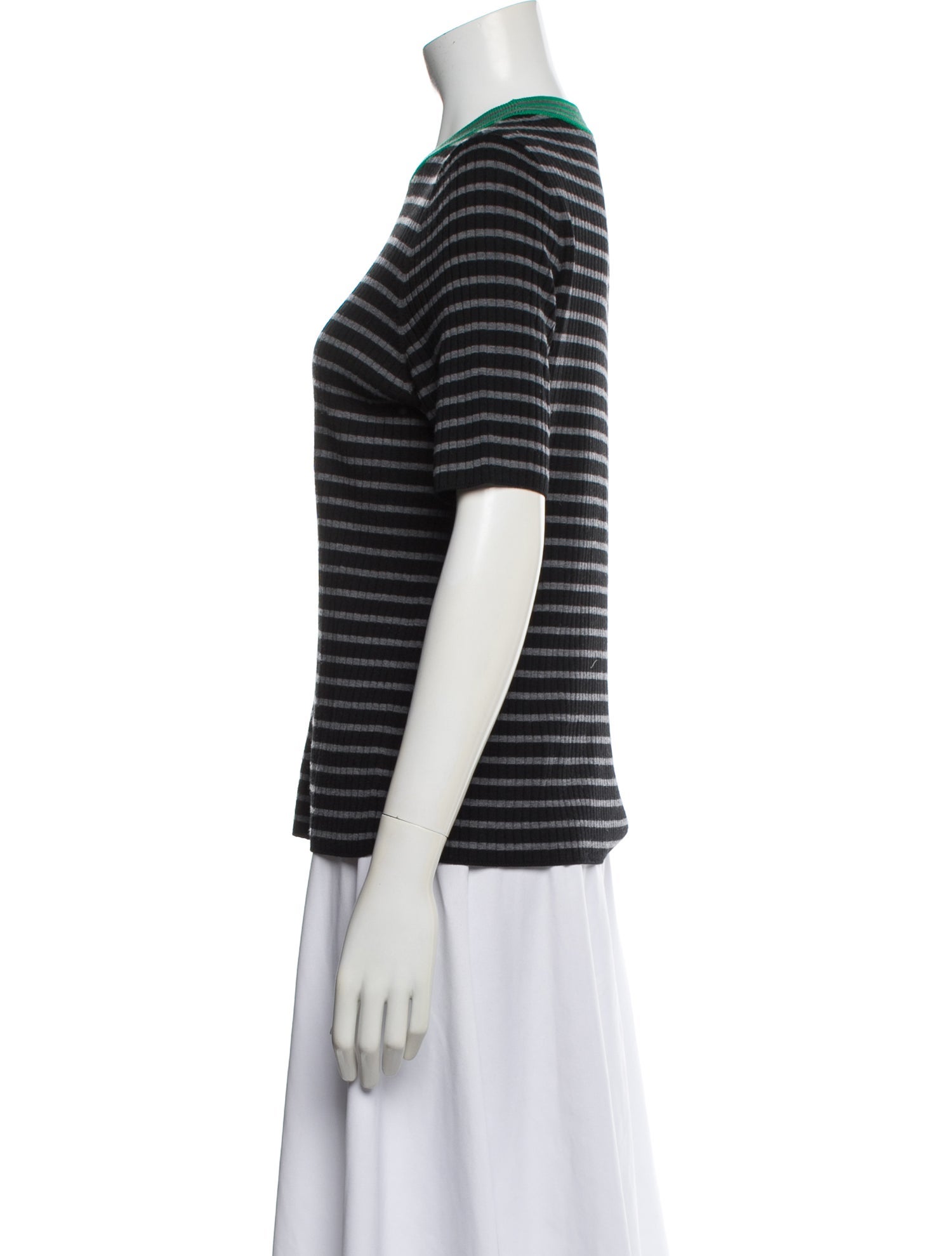 Akris Punto Virgin Wool Striped T-Shirt
