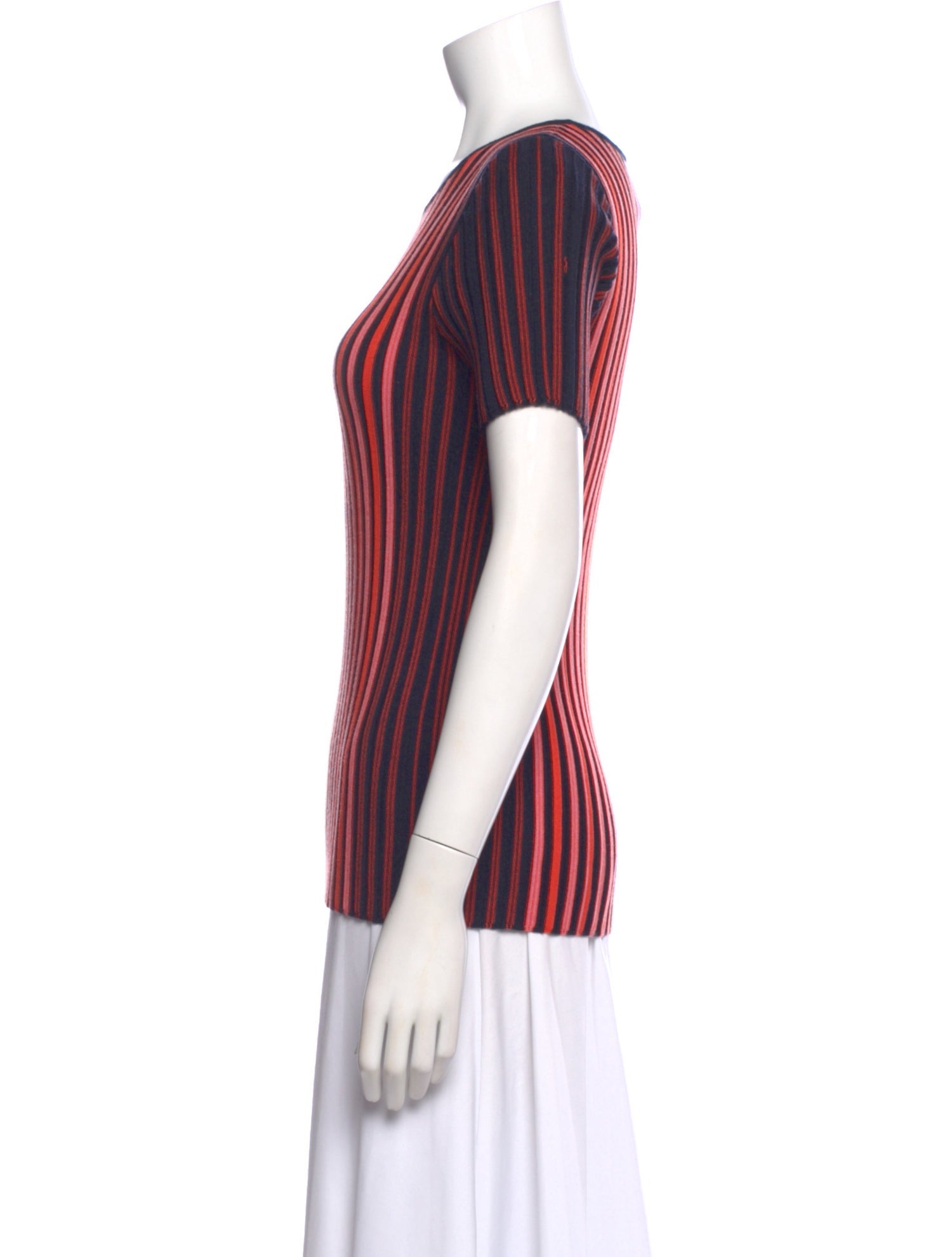 Akris Punto Virgin Wool Striped Top