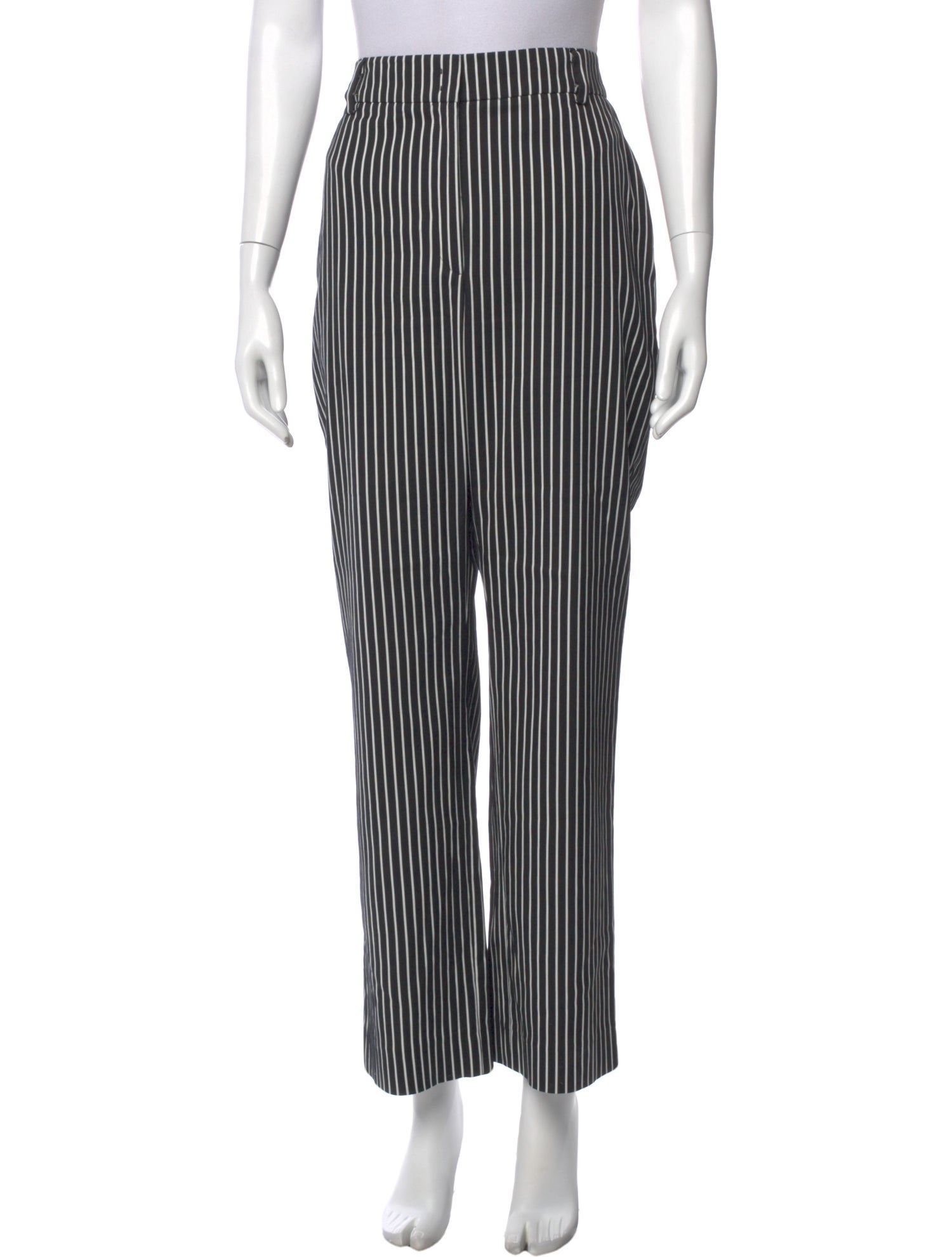 Akris Punto Striped Wide Leg Pants