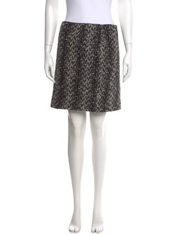 Pre-owned Akris Punto Wool Mini Skirt In Black