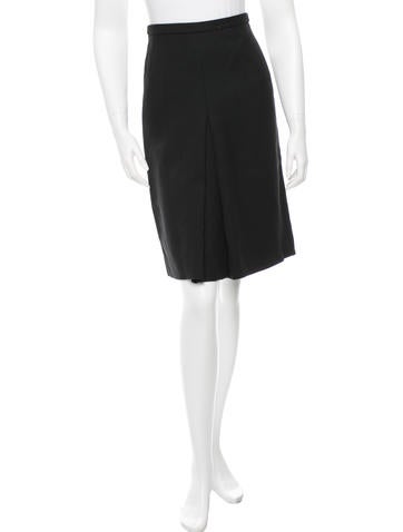Akris Punto Wool A-Line Skirt