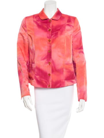 Akris Punto Tie-Dye Button-Up Jacket