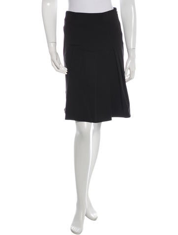 Akris Punto Pleated A-Line Skirt