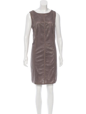Akris Punto Embroidered Mesh Dress