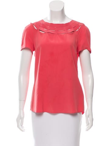 Akris Punto Cutout Silk Blouse