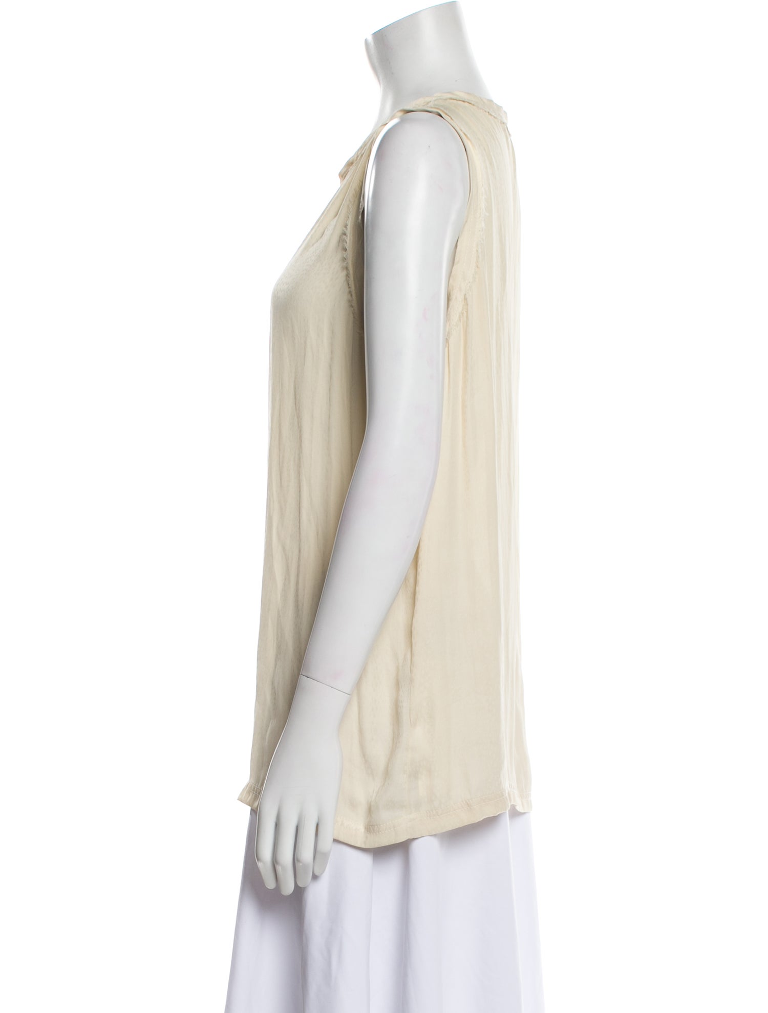 ANIMALE Scoop Neck Sleeveless Blouse