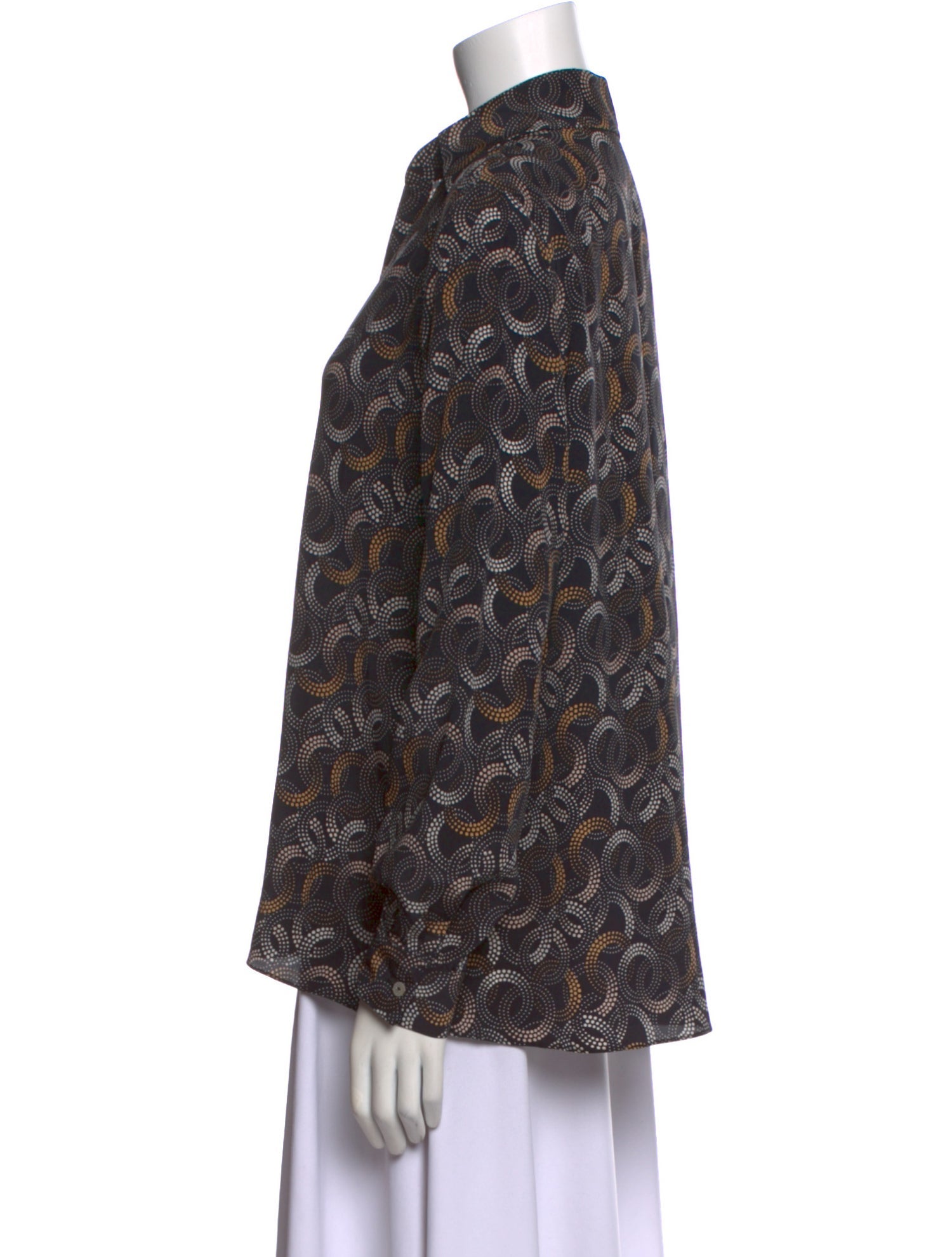 ANIMALE Silk Printed Blouse