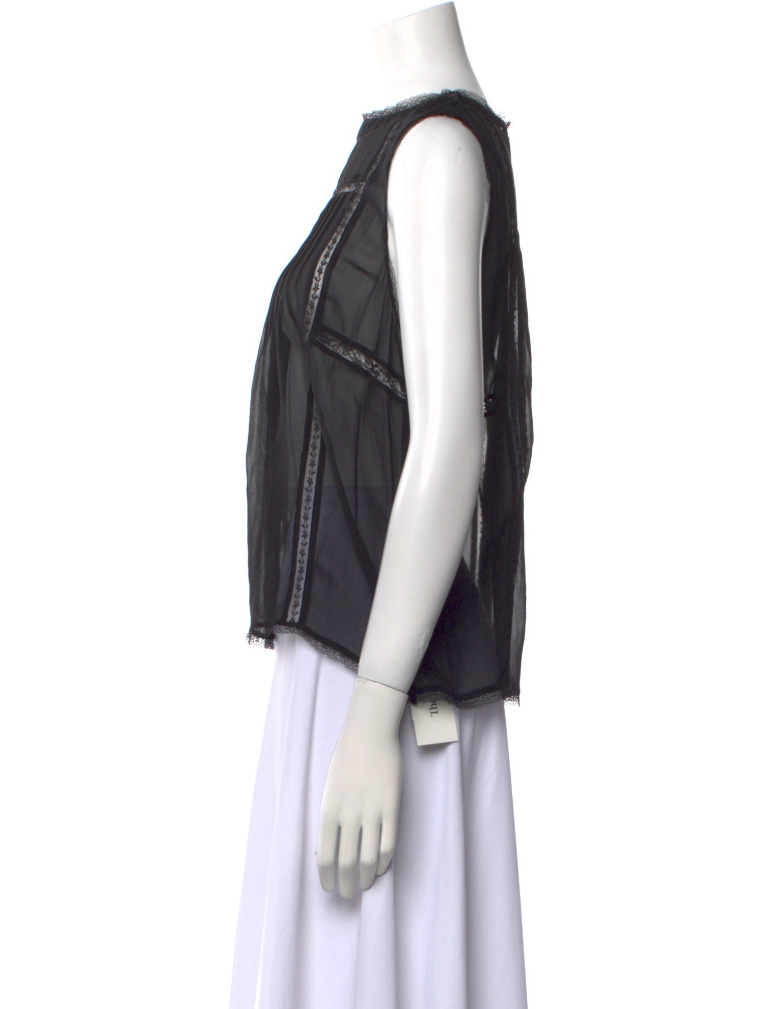 ANIMALE Silk Bateau Neckline Blouse