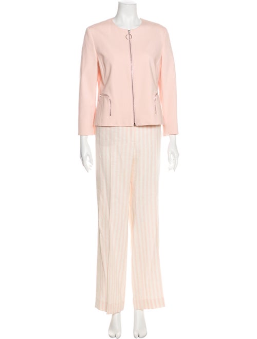 Akris Punto Linen Pant Set Pink