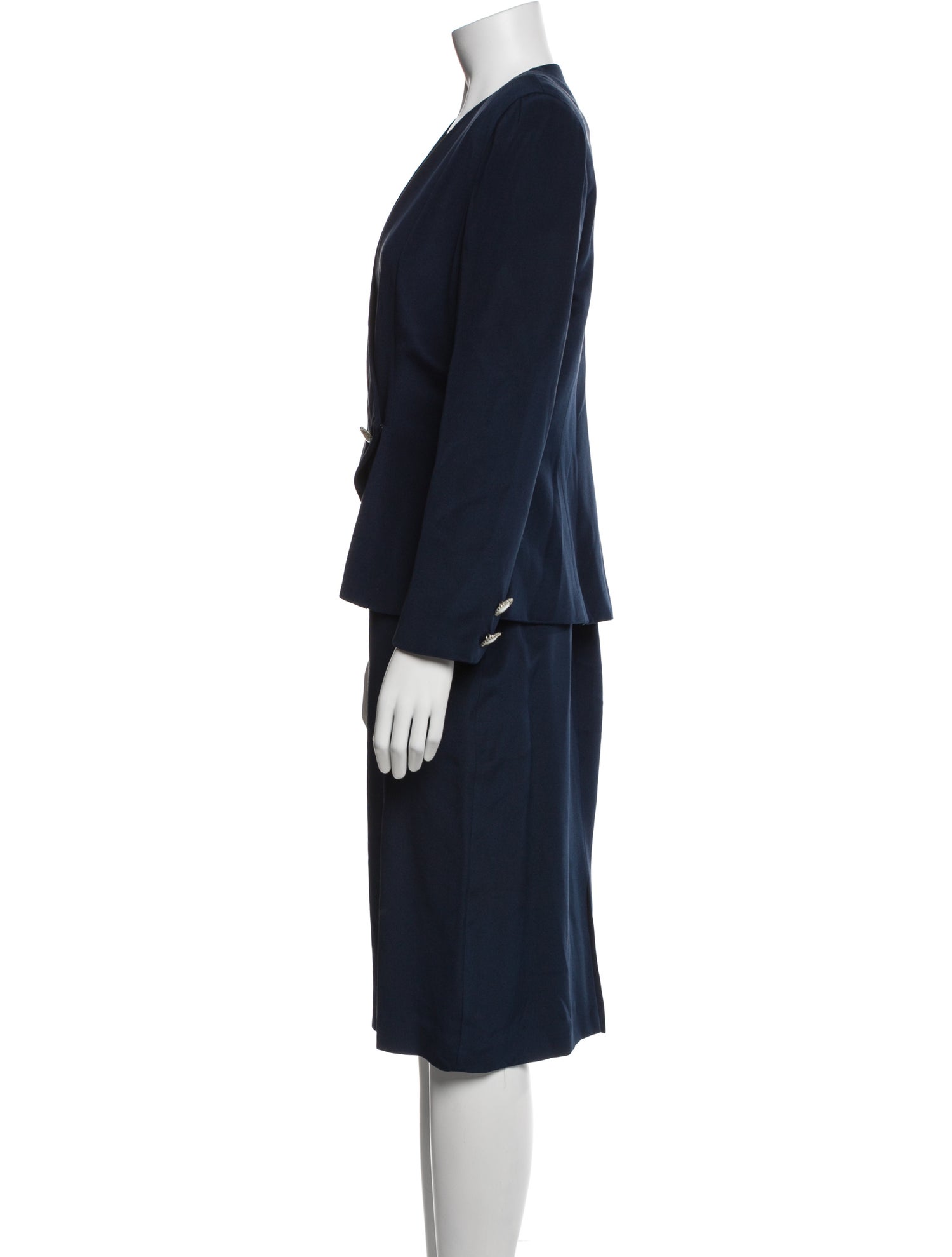 AKIRA Vintage Silk Skirt Suit