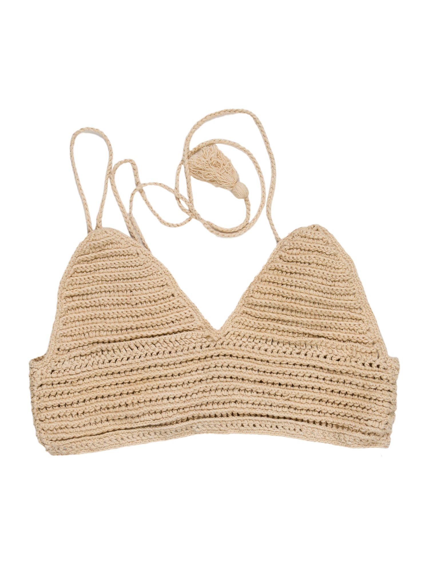 Akoia Swim Tassel Accents Top