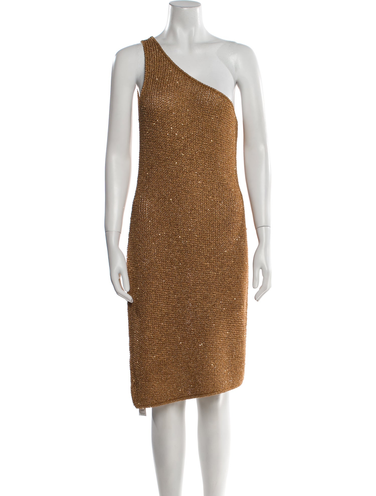 Akoia Swim One-Shoulder Knee-Length Dress