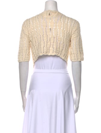 Akoia Swim Crochet Open Front Sweater