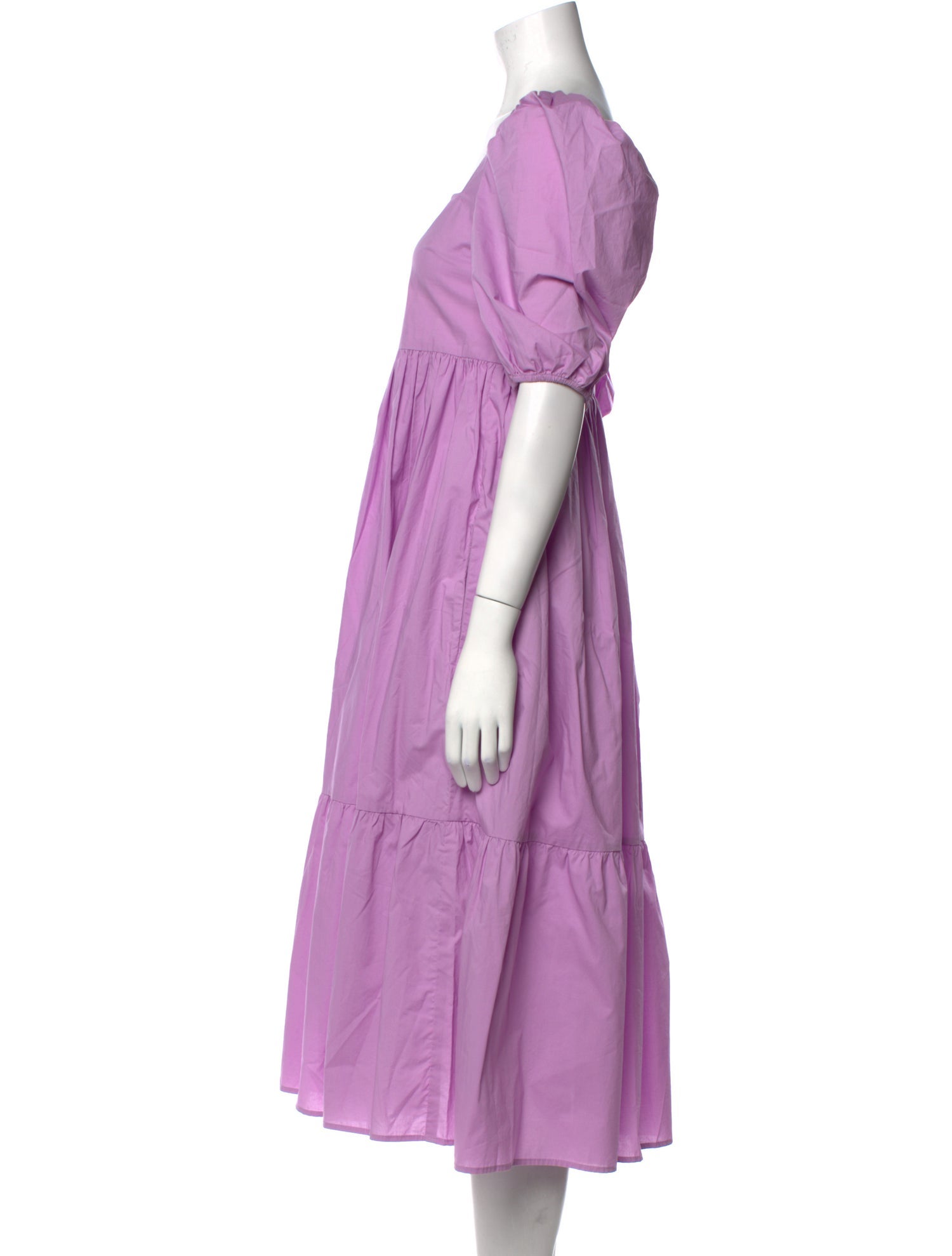 A BRONZE AGE. Square Neckline Midi Length Dress