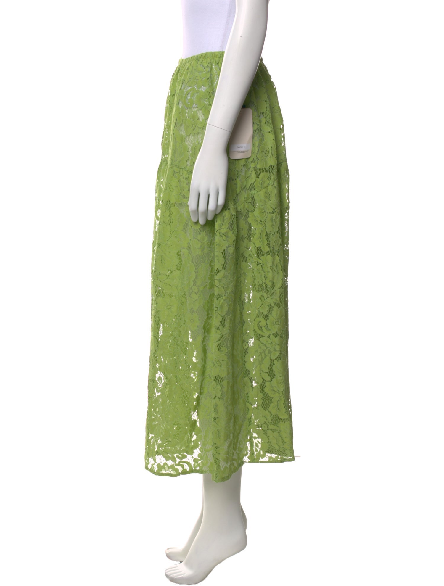 A BRONZE AGE. Lace Pattern Midi Length Skirt