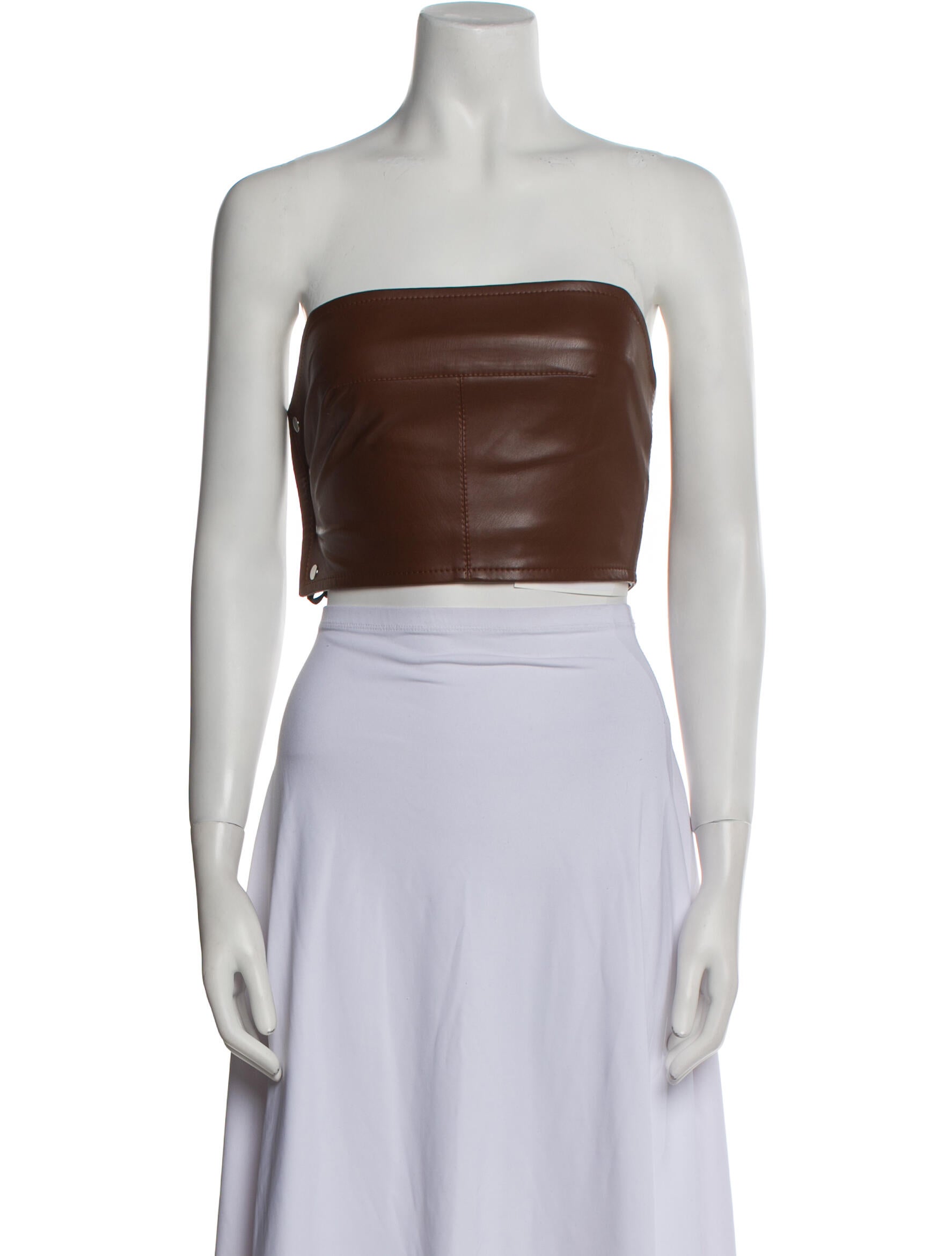 Aleksandre Akhalkatsishvili Strapless Crop Top