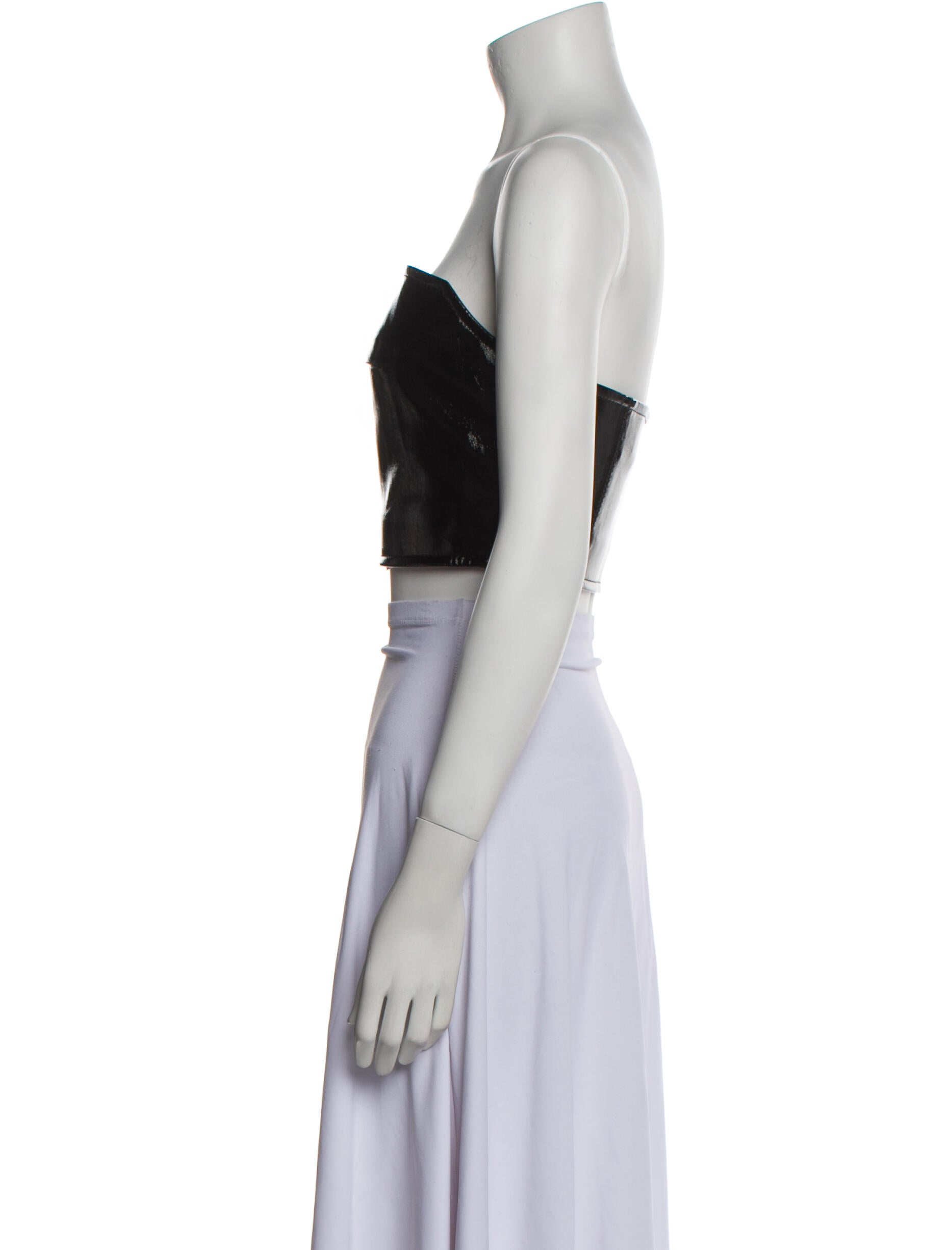 Aleksandre Akhalkatsishvili Strapless Crop Top
