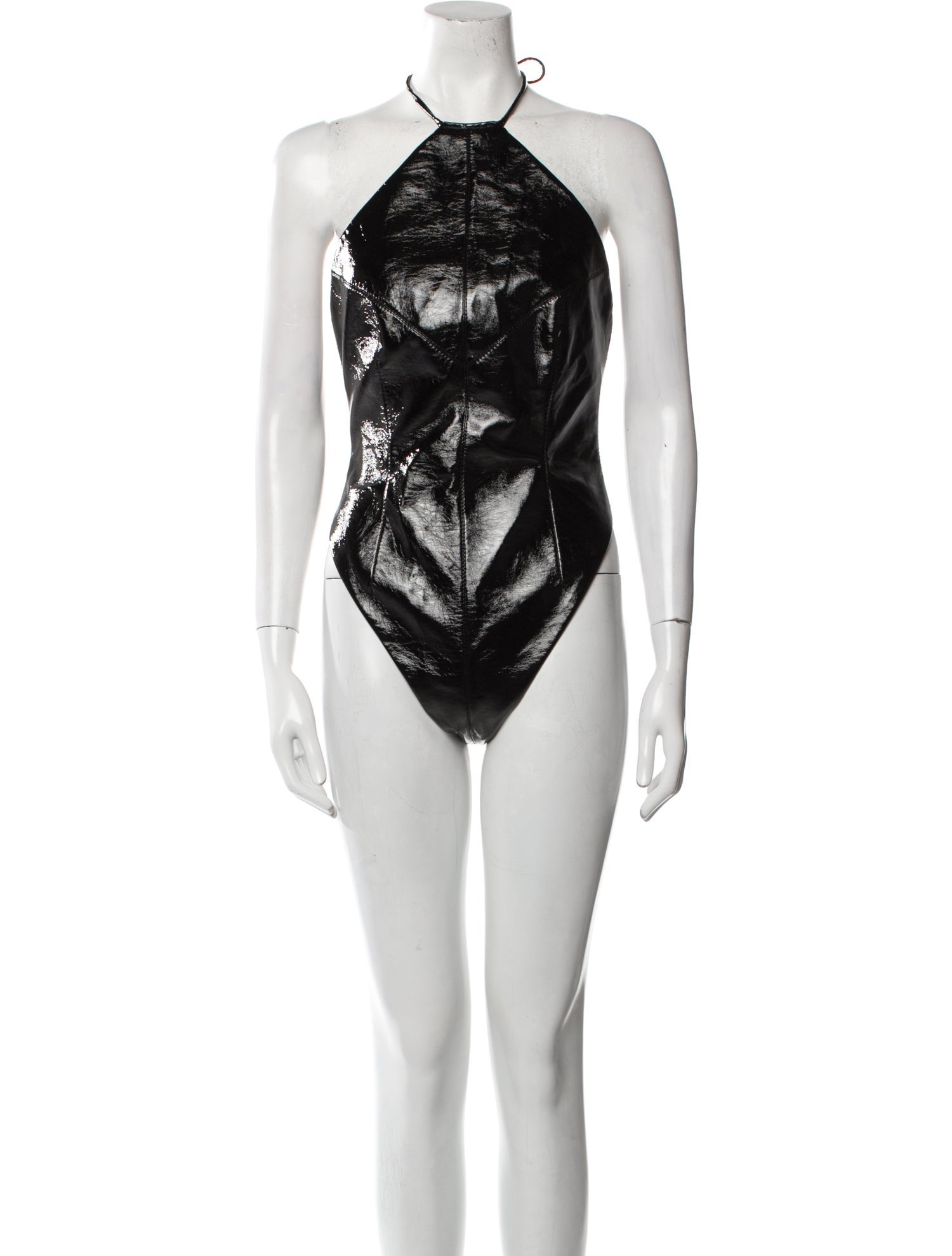 Aleksandre Akhalkatsishvili Halterneck Sleeveless Bodysuit