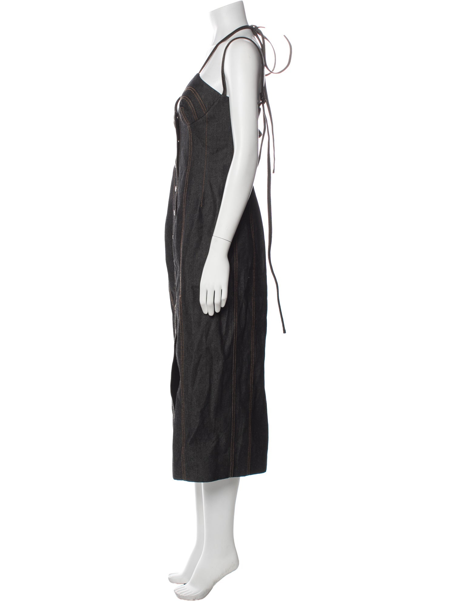 Aleksandre Akhalkatsishvili Square Neckline Knee-Length Dress