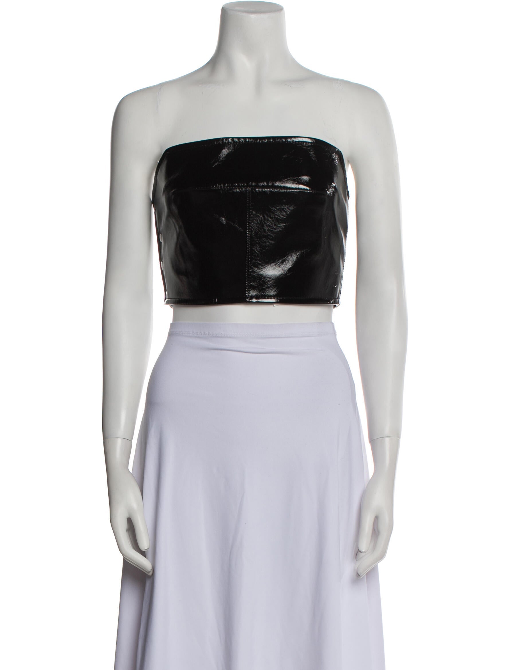 Aleksandre Akhalkatsishvili Strapless Crop Top