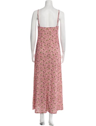 Alessia Zamattio Floral Print Long Dress