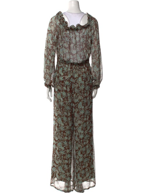 Alessia Zamattio Silk Printed Jumpsuit