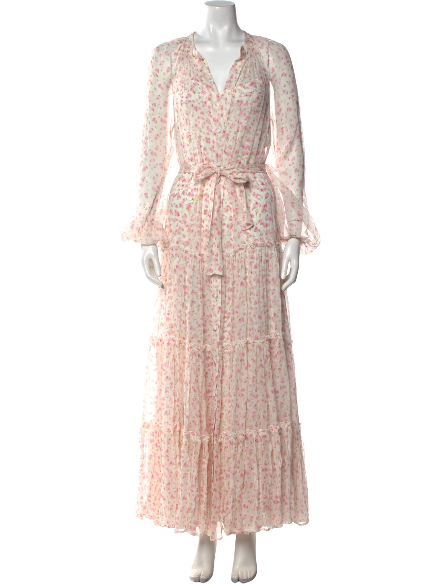 Alessia Zamattio Silk Long Dress